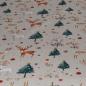 Preview: Dekostoff Halbpanama Hirsch Reh Tannenbaum beige